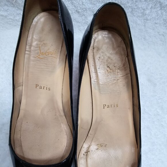 Christian Louboutin Pointed Toe Patent Le Women Pumps Size 37.5 Pre-owned - Picture 5 of 8